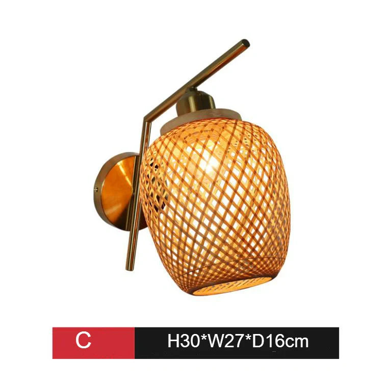 bamboo wall lampshade