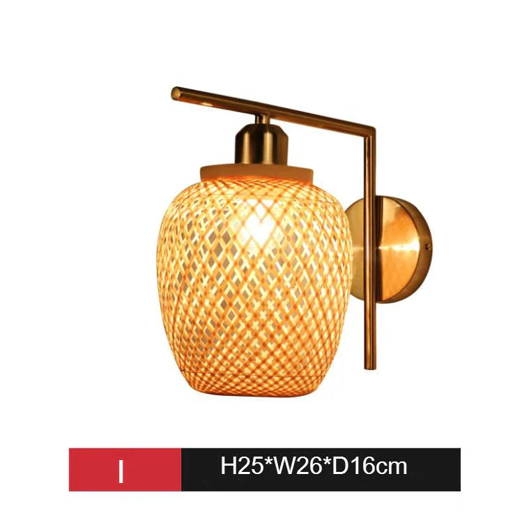 bamboo wall sconce living room decor lighting