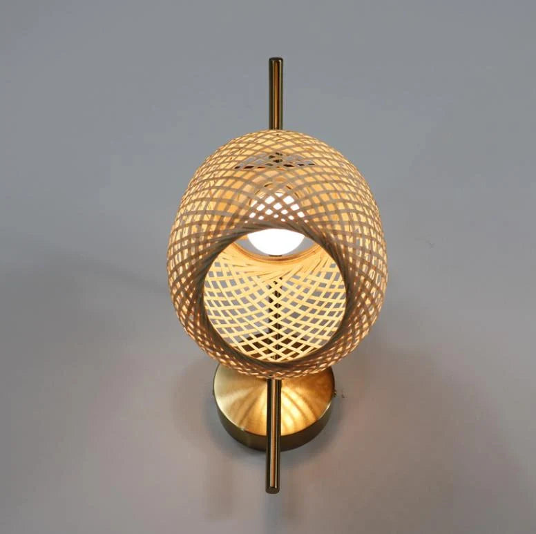 bamboo wall sconce living room home decor