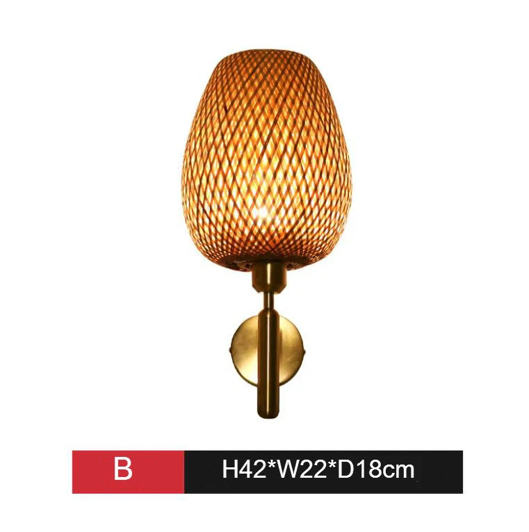 Bamboo Wall Lampshade – Elegant Handcrafted Lighting for Modern and Rustic Spaces
